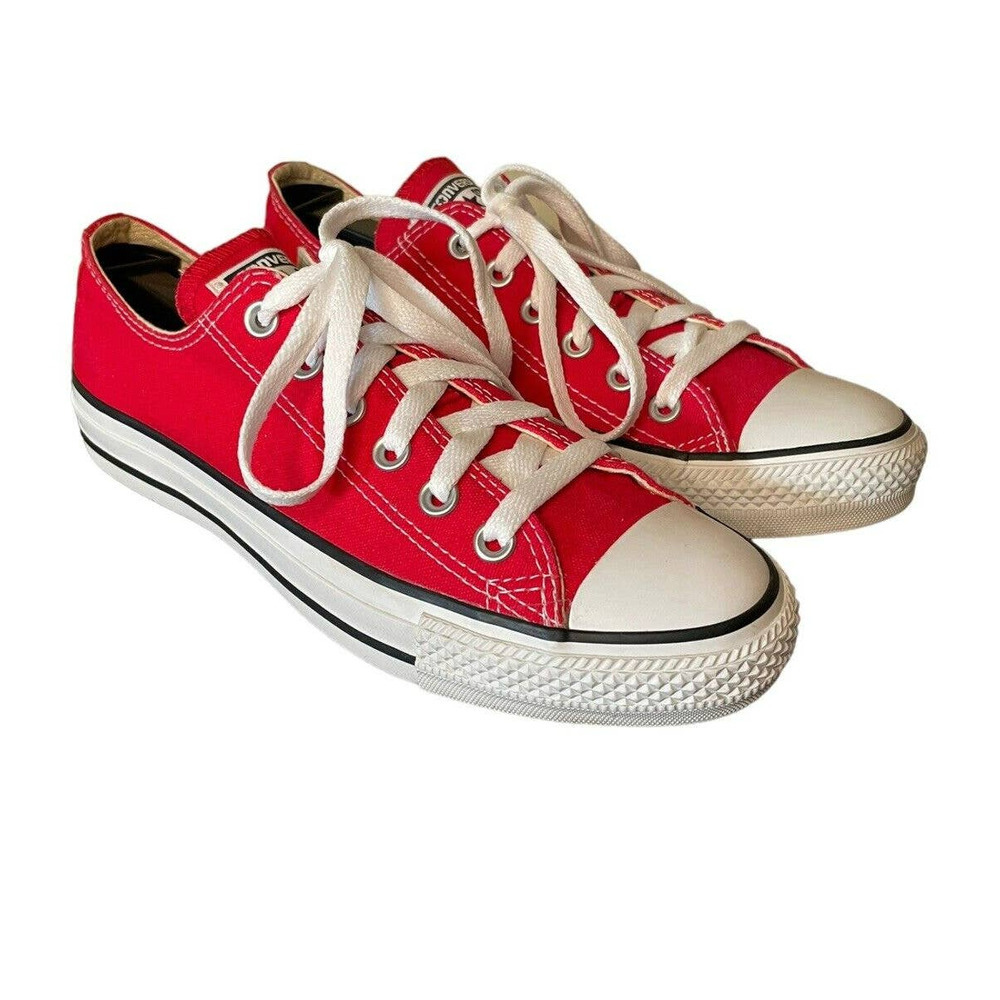 Converse Chuck Taylor Low Top All Stars Red Sneakers Women’s Size 8 Men’s 6